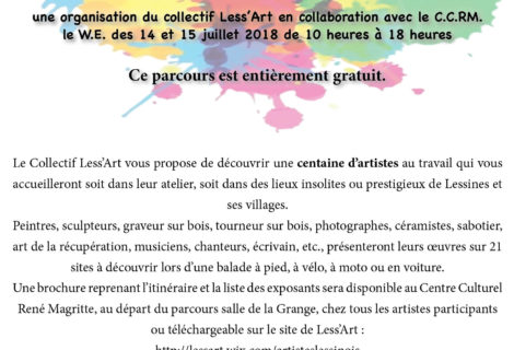 Parcours d’artistes, le 14 et 15/07 Parcours d’artistes, le 14 et 15/07